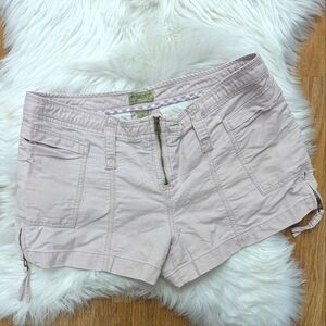 Vintage Y2K American Eagle Pink Cargo Shorts With Zipper Fly